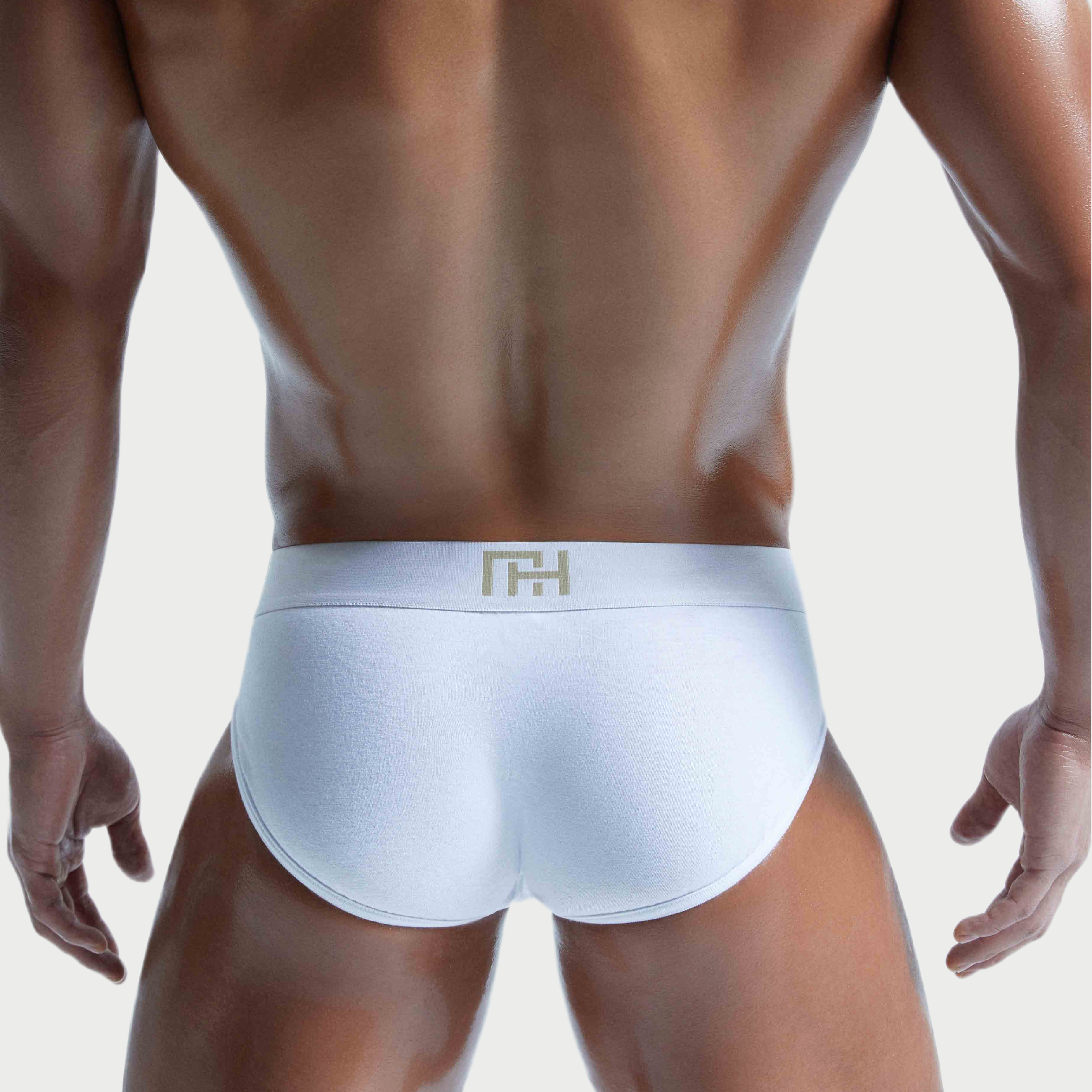 MHS Double Gold White Briefs