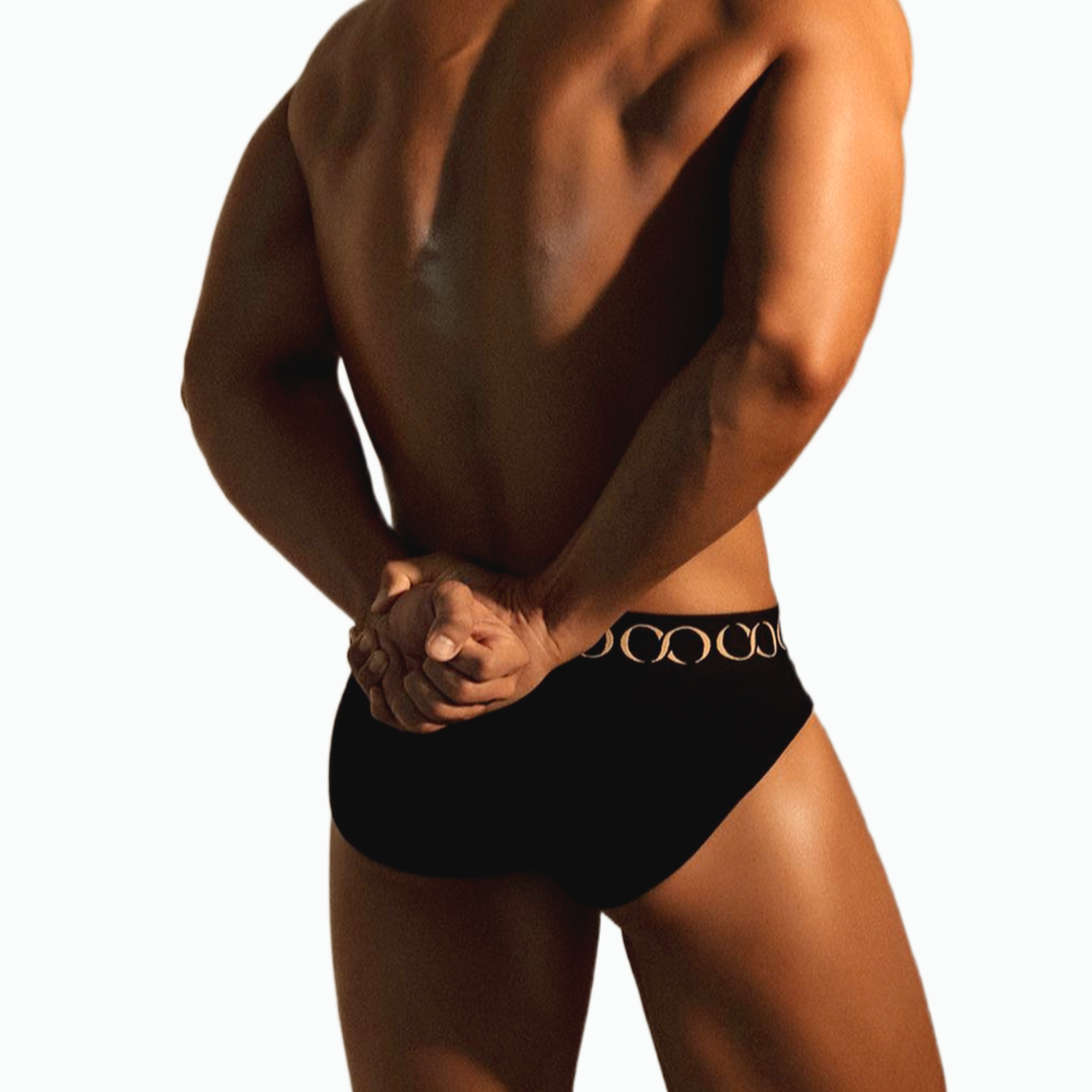 QS Gold Infinity Black Briefs